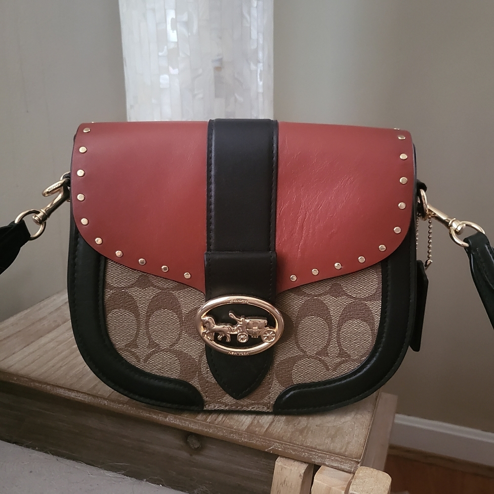 Authentic Coach Georgie Saddle Bag